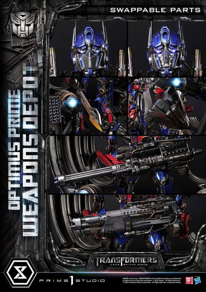 Transformers: Dark of the Moon (Film) Museum Masterline Statue Optimus Prime Weapons Depot 127 cm