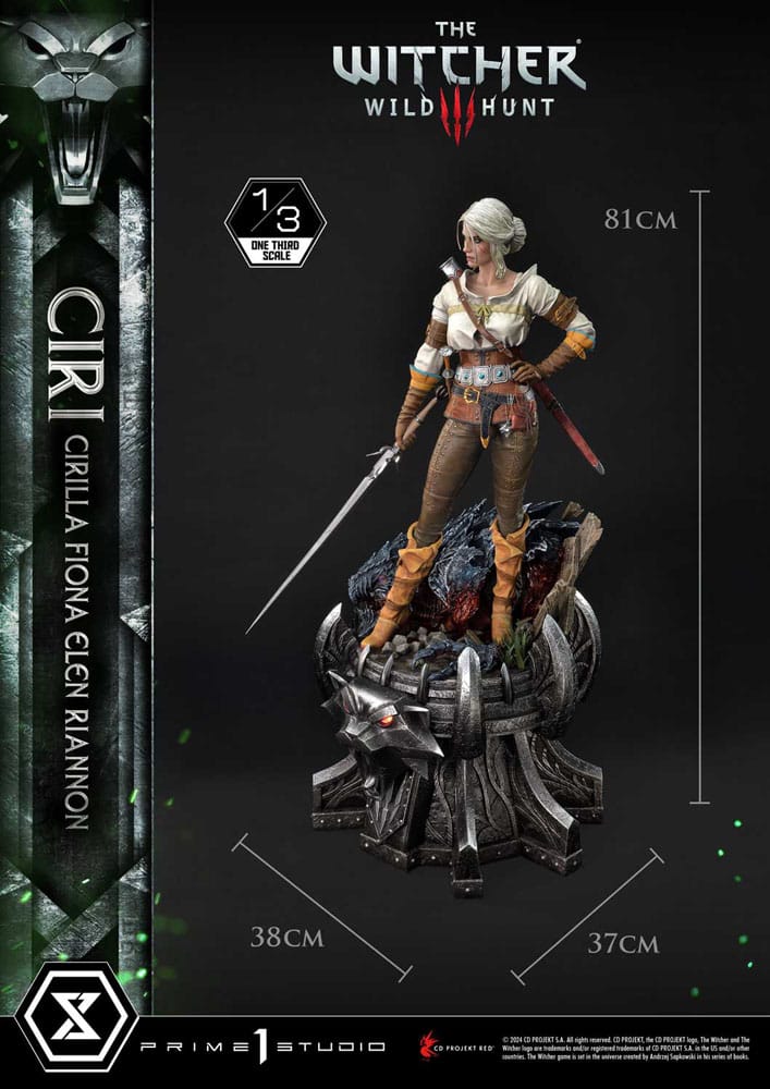 The Witcher 3: Wild Hunt Museum Masterline Statue 1/3 Wild Hunt Ciri Fiona Elen Riannon Bonus Version 81 cm   