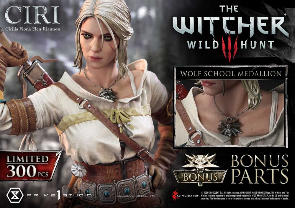 The Witcher 3: Wild Hunt Museum Masterline Statue 1/3 Wild Hunt Ciri Fiona Elen Riannon Bonus Version 81 cm   