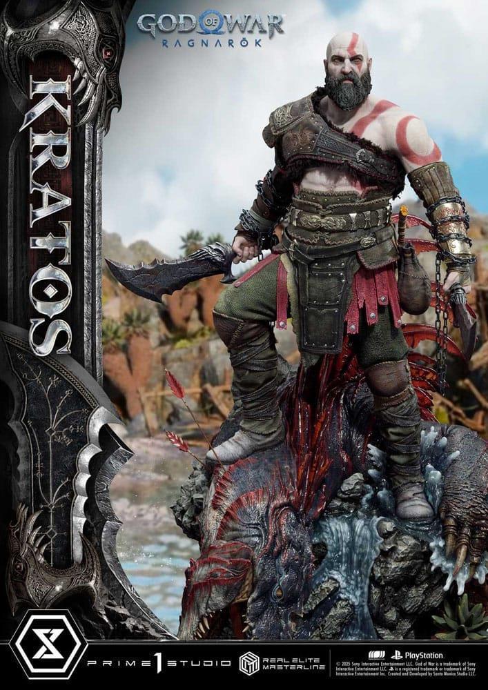God of War: Ragnarok Real Elite Masterline Series Statue 1/3 Kratos Ultimate Version 95 cm                