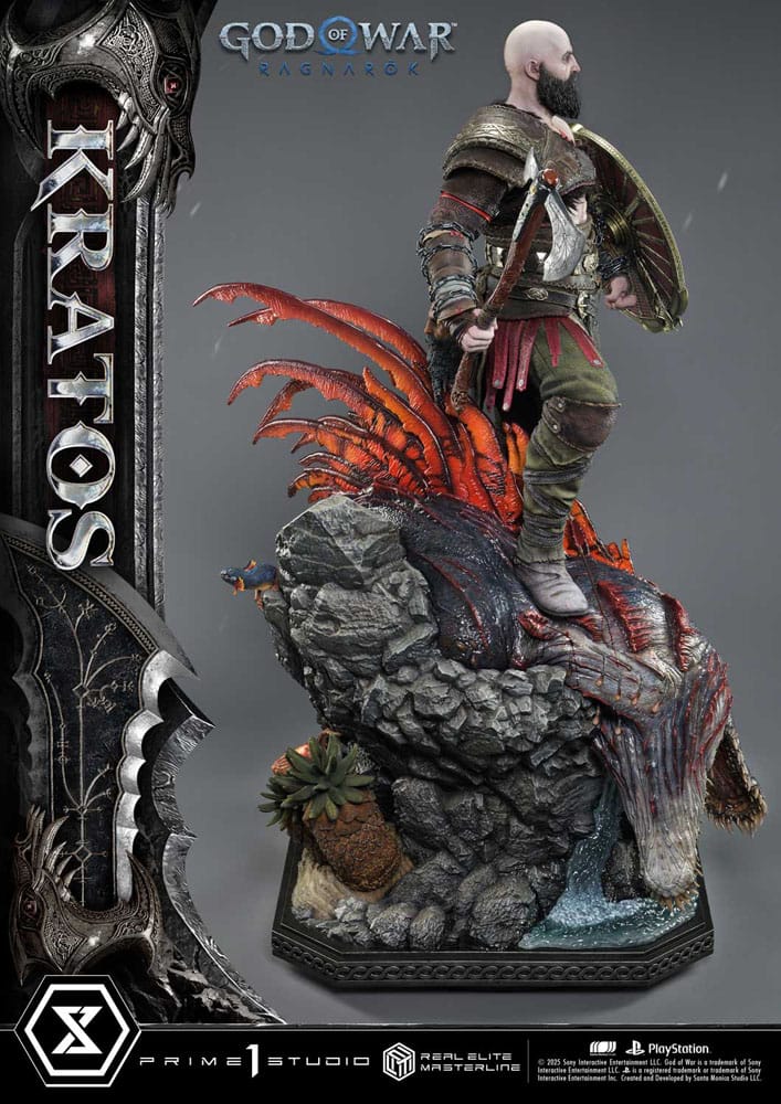 God of War: Ragnarok Real Elite Masterline Series Statue 1/3 Kratos Ultimate Version 95 cm                