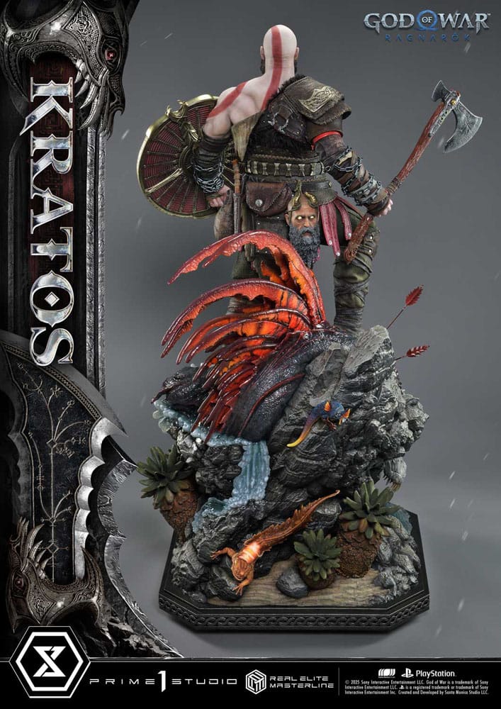 God of War: Ragnarok Real Elite Masterline Series Statue 1/3 Kratos Ultimate Version 95 cm                