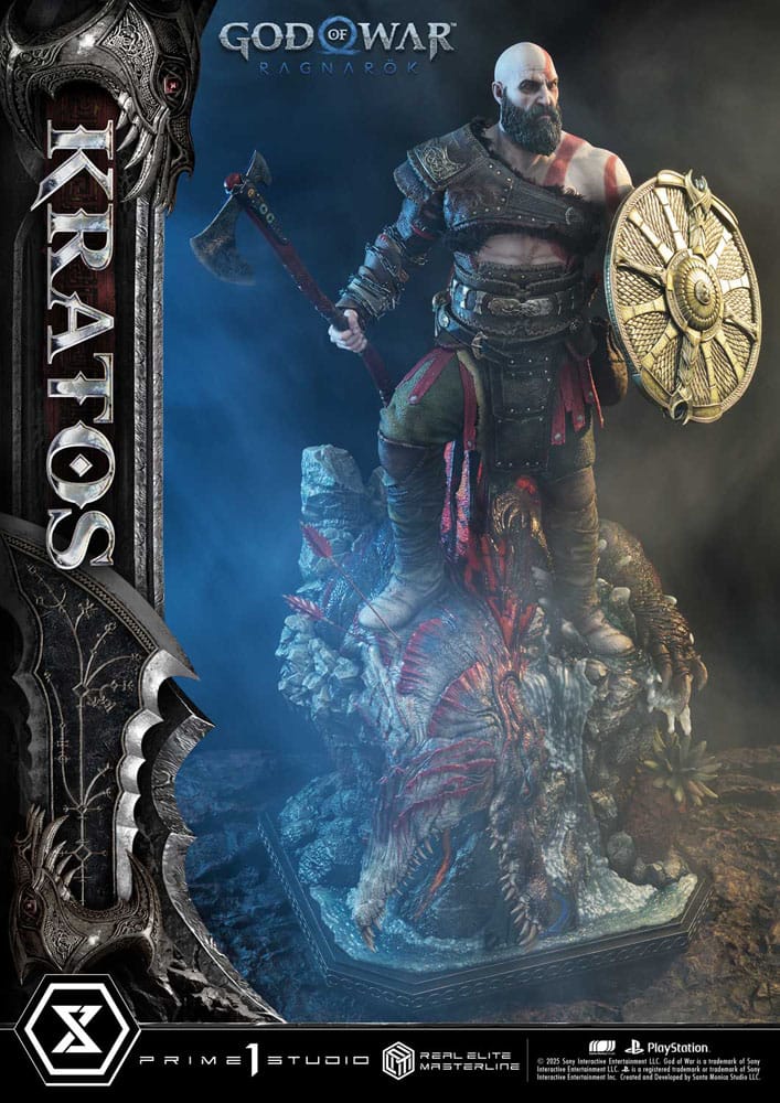 God of War: Ragnarok Real Elite Masterline Series Statue 1/3 Kratos Ultimate Version 95 cm                
