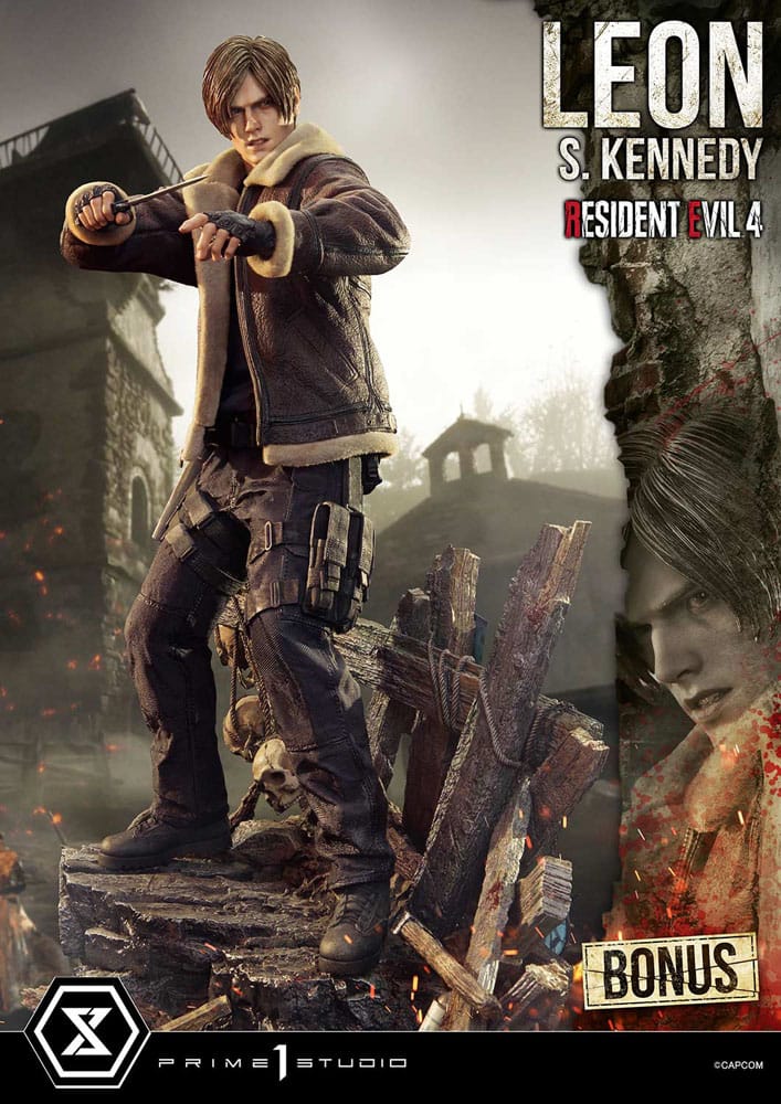 Resident Evil 4 Ultimate Premium Masterline Series Statue 1/4 Leon S. Kennedy Bonus Ver. 64 cm           