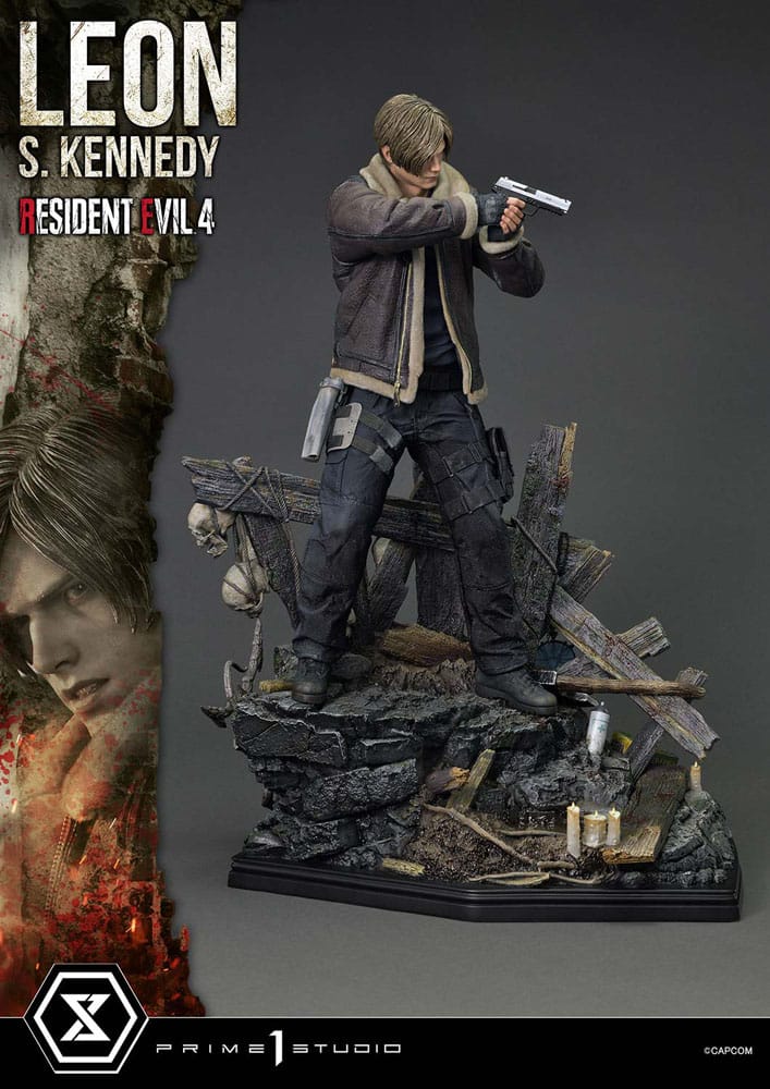Resident Evil 4 Ultimate Premium Masterline Series Statue 1/4 Leon S. Kennedy Bonus Ver. 64 cm           