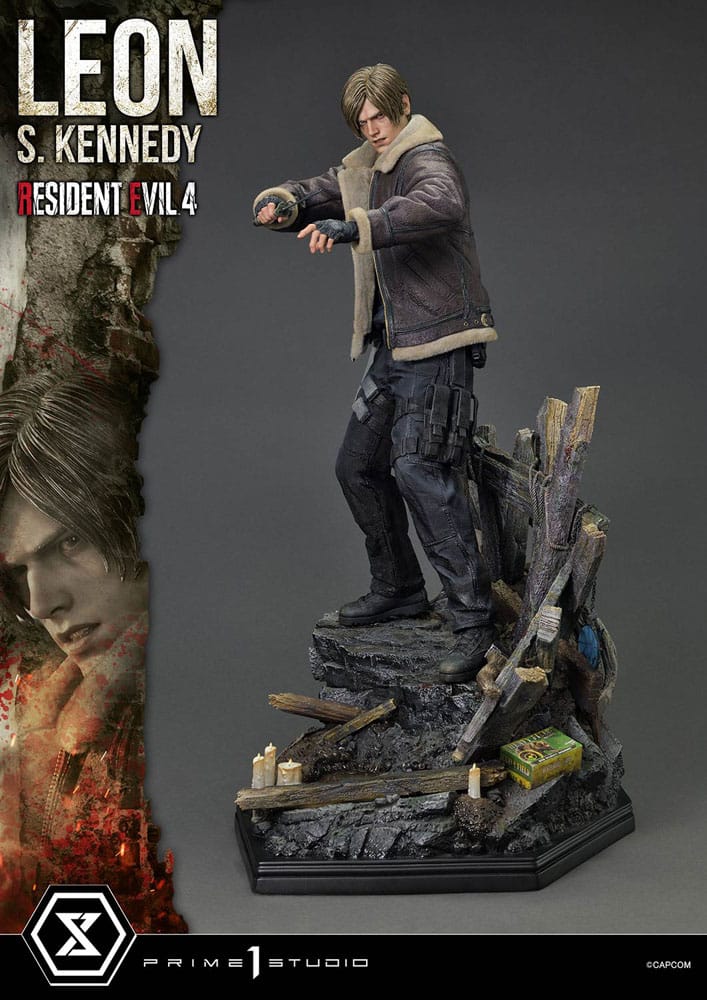 Resident Evil 4 Ultimate Premium Masterline Series Statue 1/4 Leon S. Kennedy Bonus Ver. 64 cm           