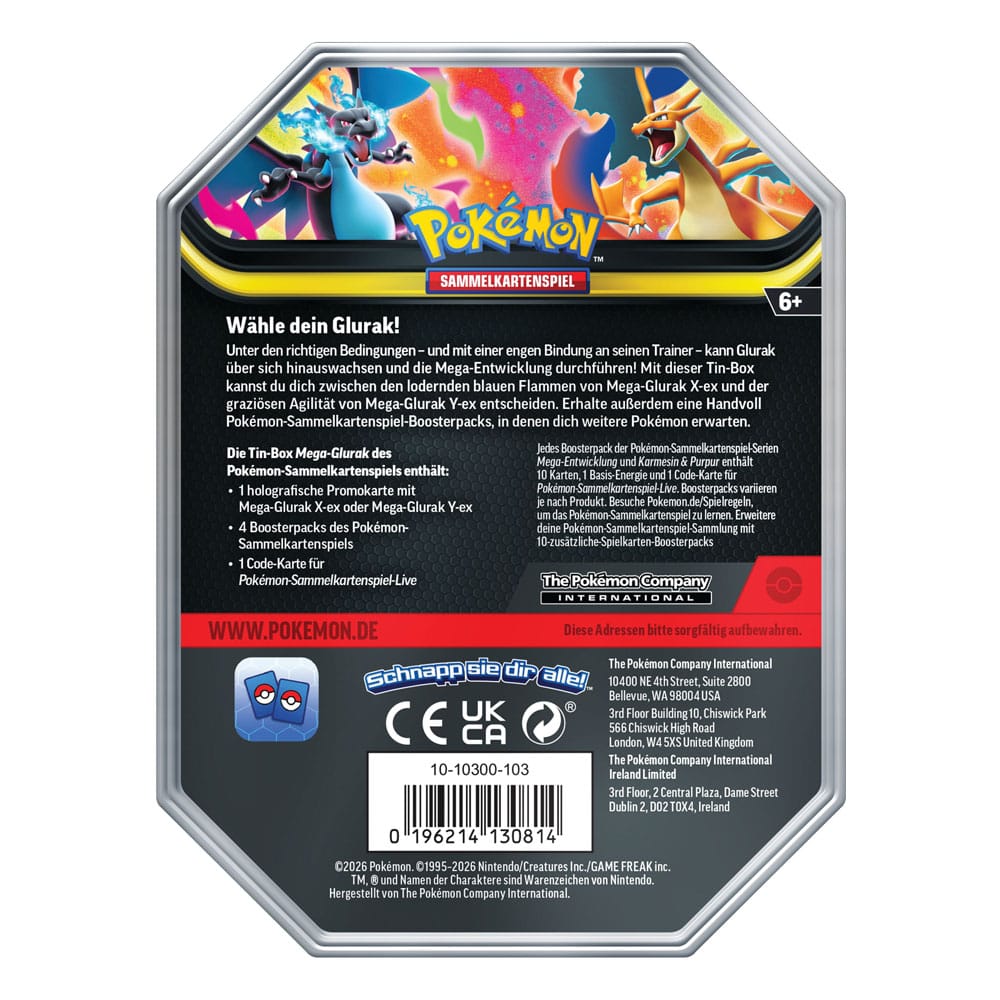 Pokémon TCG Tin 127 Mega-Glurak Y (DE)