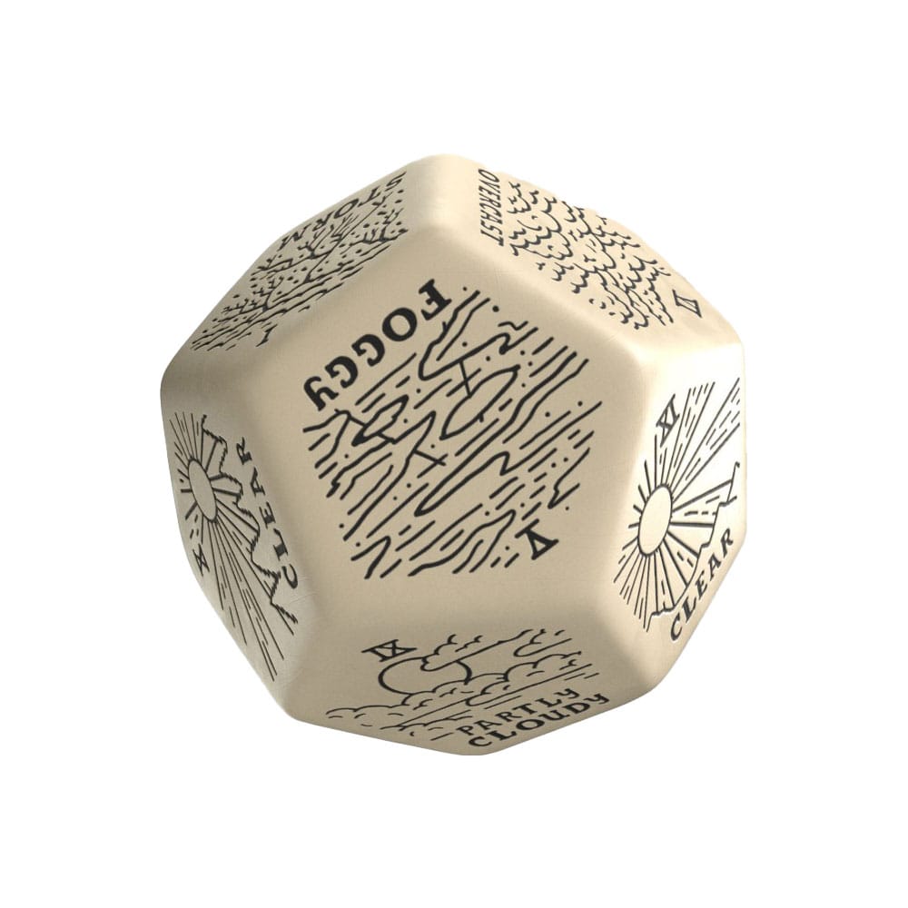 Viridian Würfel Jumbo Würfel Weather Generator Die D12 Beige
