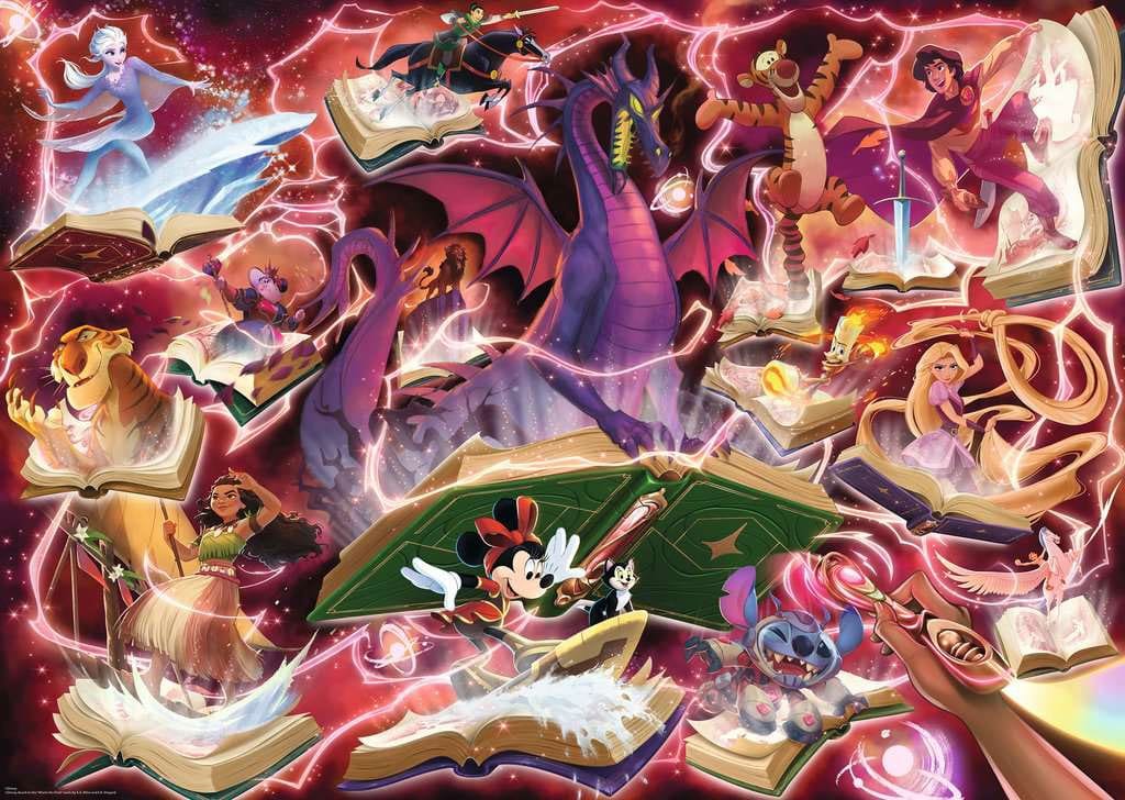 Disney Lorcana Jigsaw Puzzle Glimmers of the Realm: Ruby (1.000 pieces)