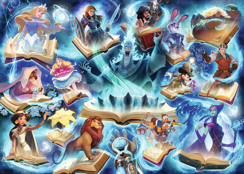 Disney Lorcana Jigsaw Puzzle Glimmers of the Realm: Sapphire (1.000 pieces)