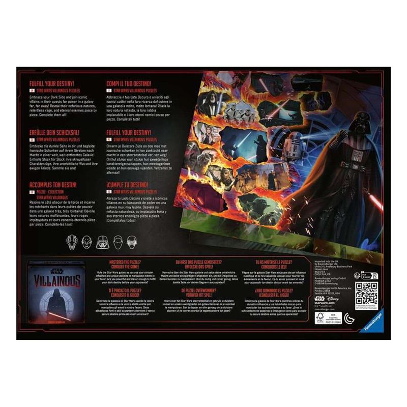 Star Wars Villainous Jigsaw Puzzle Darth Vader (1.000 pieces)
