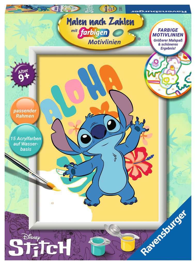 Disney Paint by Numbers Painting Set Aloha Stitch 18 x 24 cm (GER)
