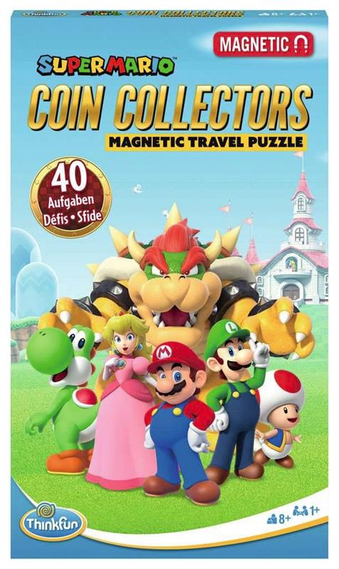 Mario Kart Magnetic Travel Game Coin Collectors