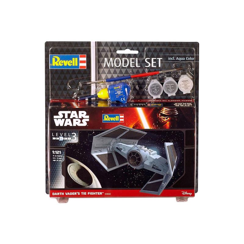 Star Wars Model Kit 1/121 Model Set Darth Vader's TIE Fighter 7 cm