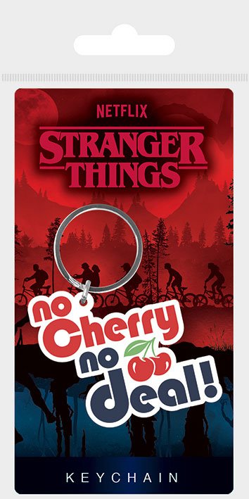 Stranger Things Rubber Keychain No Cherry No Deal 6 cm