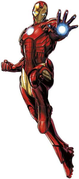 Marvel Comics Giant Vinyl Wall Decal Set Iron Man