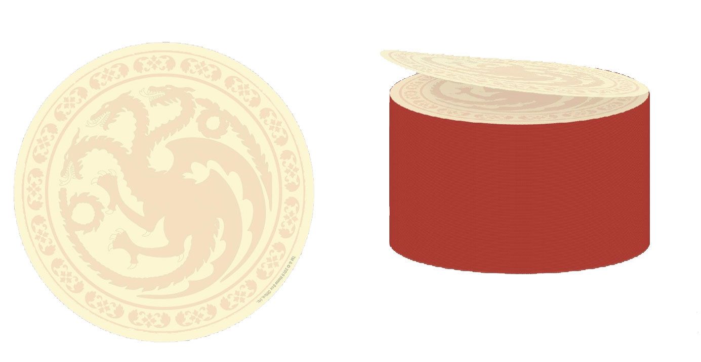 Game of Thrones Klebezettel Block Targaryen