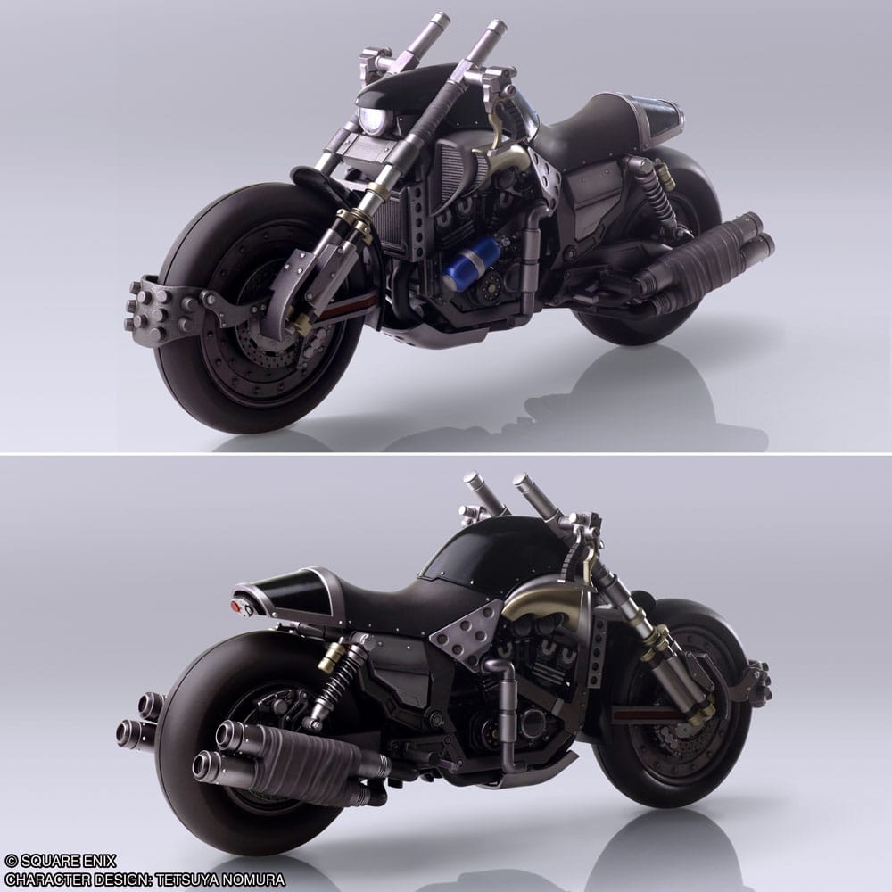 Final Fantasy VII Bring Arts Action Figure and vehicle Cloud Strife & Hardy-Daytona 15 cm 