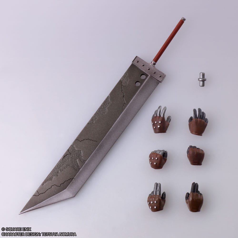 Final Fantasy VII Bring Arts Action Figure and vehicle Cloud Strife & Hardy-Daytona 15 cm 