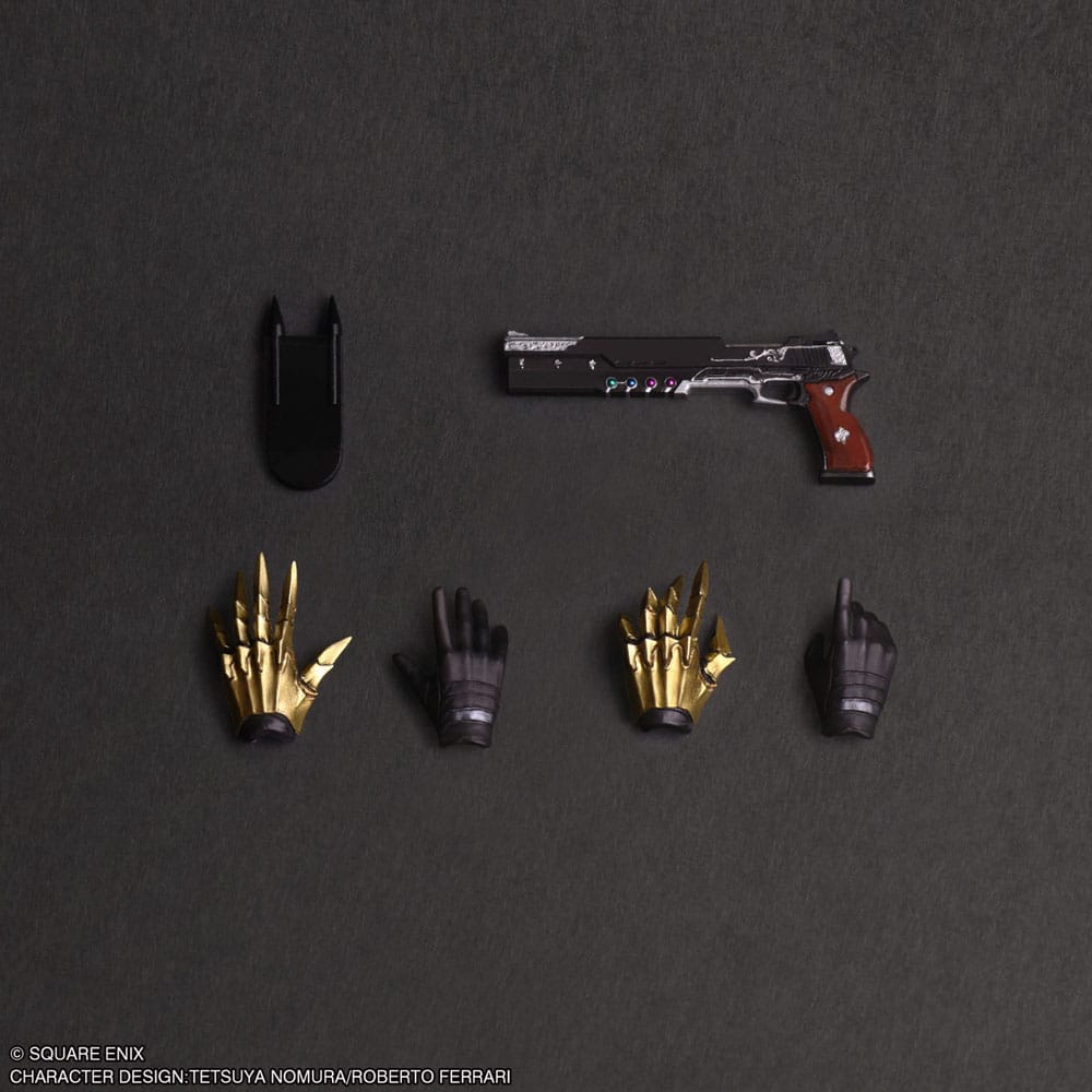 Final Fantasy VII Rebirth Play Arts Kai Actionfigur Vincent Valentine 28 cm