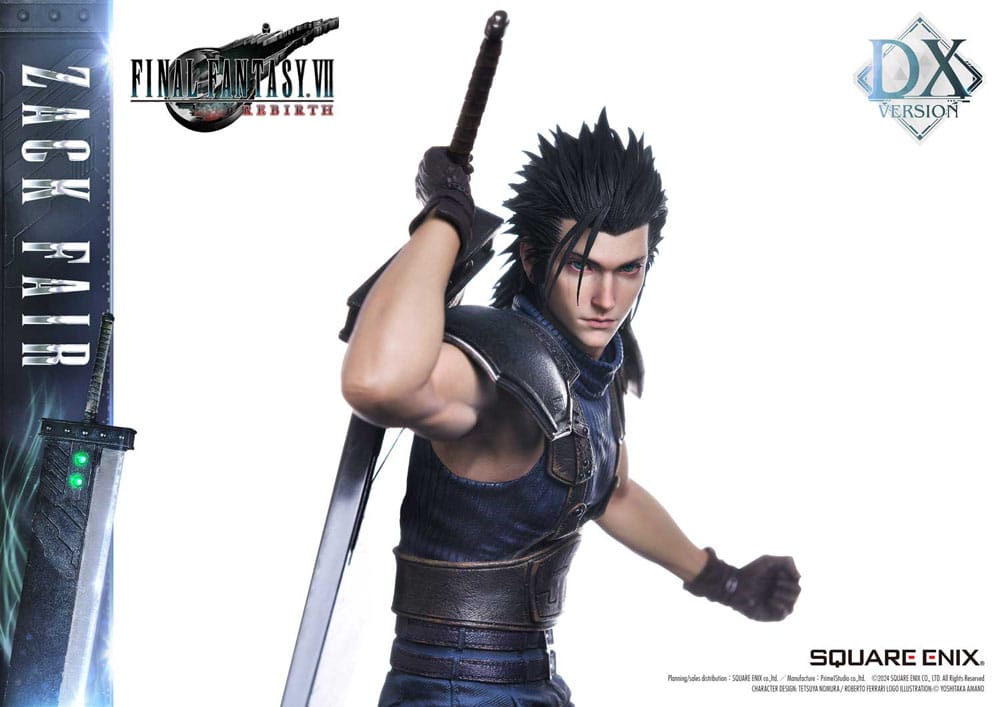 Final Fantasy VII Rebirth Statue 1/4 Zack Fair Deluxe Ver. 57 cm   