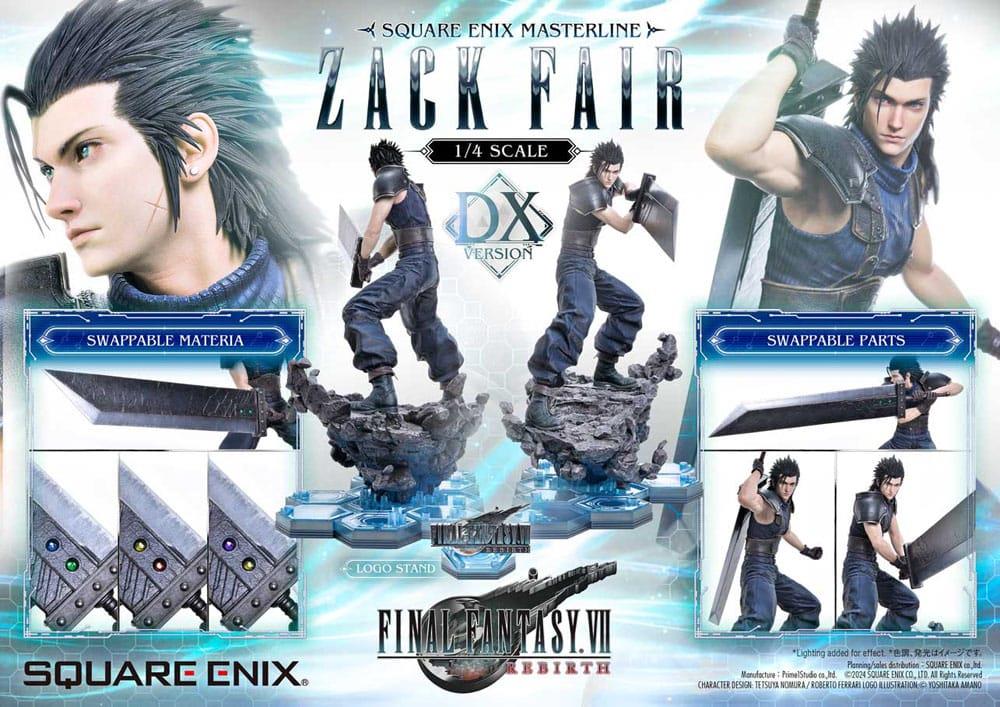 Final Fantasy VII Rebirth Statue 1/4 Zack Fair Deluxe Ver. 57 cm   