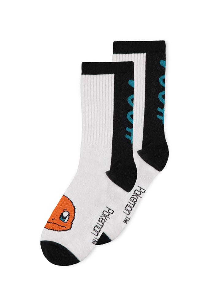 Pokémon Socks 3-Pack Heads Black & White 39-42