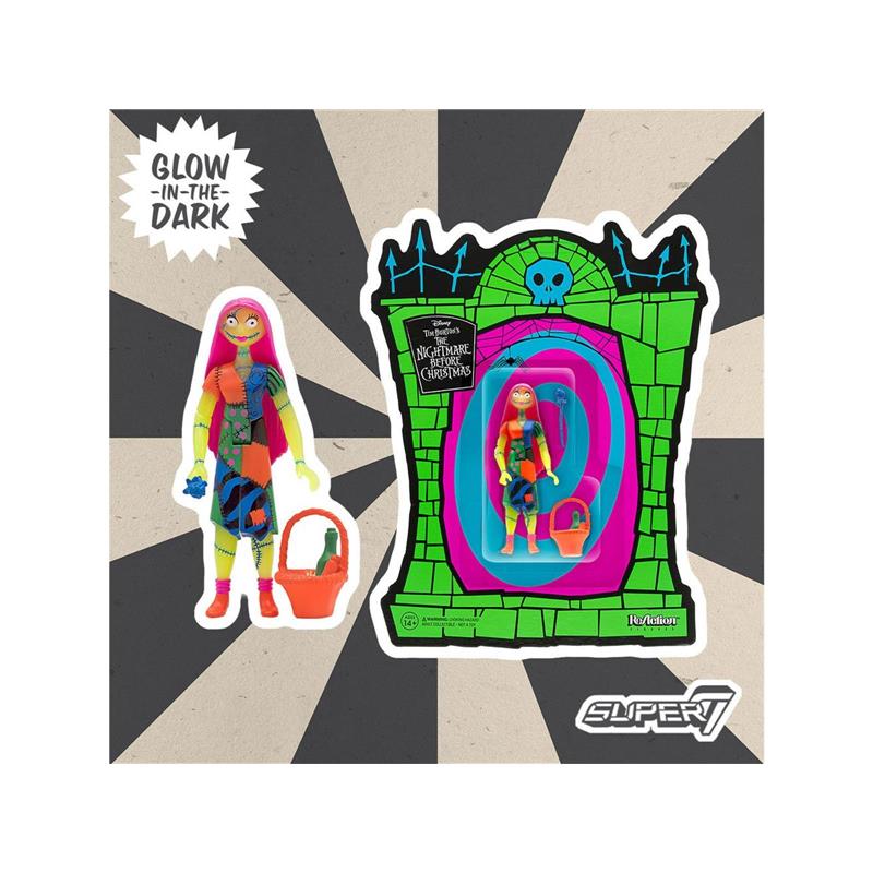 Nightmare Before Christmas ReAction Actionfigur Sally GITD (SDCC 2020) 10 cm