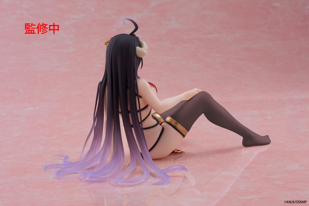 Overlord PVC Statue Desktop Cute Figure Albedo Chinese Dress Ver. Renewal 13 cm 