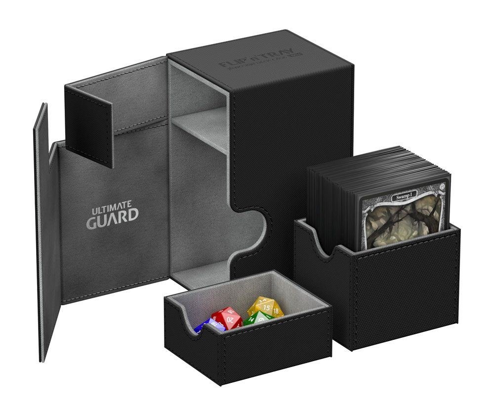 Ultimate Guard Flip´n´Tray Deck Case 80+ Standardgröße XenoSkin Schwarz