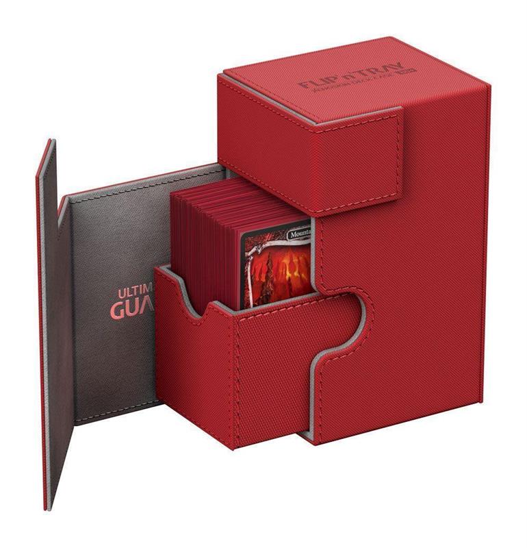 Ultimate Guard Flip´n´Tray Deck Case 80+ Standard Size XenoSkin Red