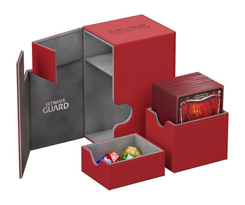 Ultimate Guard Flip´n´Tray Deck Case 80+ Standard Size XenoSkin Red