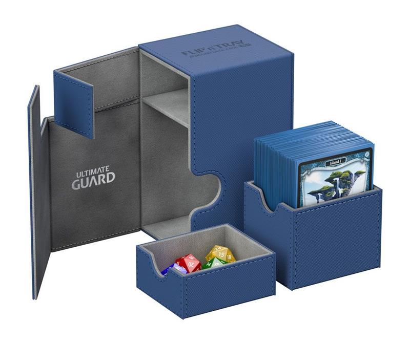 Ultimate Guard Flip´n´Tray Deck Case 80+ Standard Size XenoSkin Blue
