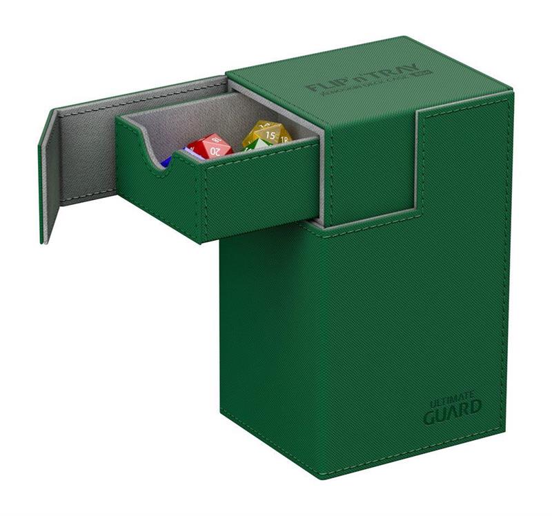 Ultimate Guard Flip´n´Tray Deck Case 80+ Standardgröße XenoSkin Grün