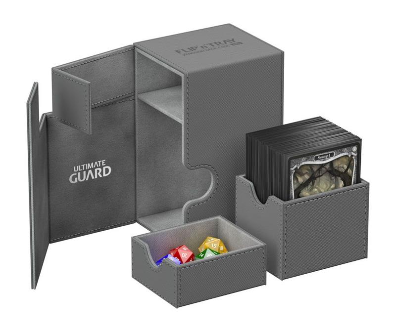 Ultimate Guard Flip´n´Tray Deck Case 80+ Standard Size XenoSkin™ Grey