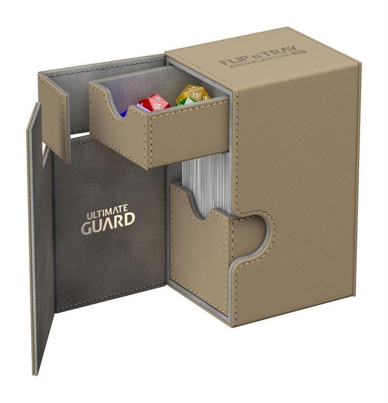Ultimate Guard Flip´n´Tray Deck Case 80+ Standardgröße XenoSkin™ Sand