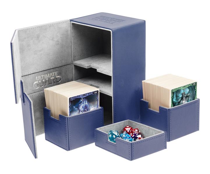 Ultimate Guard Twin Flip´n´Tray Deck Case 200+ Standardgröße XenoSkin Blau