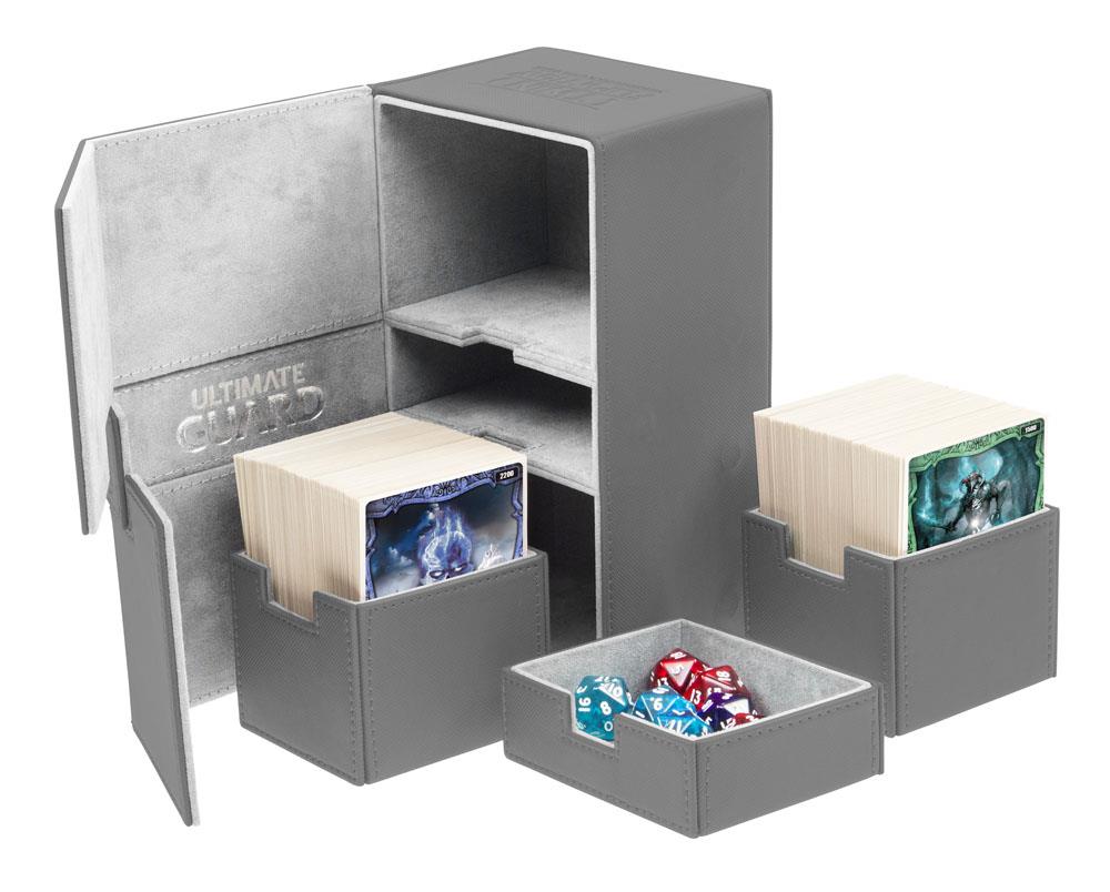 Ultimate Guard Twin Flip´n´Tray Deck Case 200+ Standardgröße XenoSkin Grau