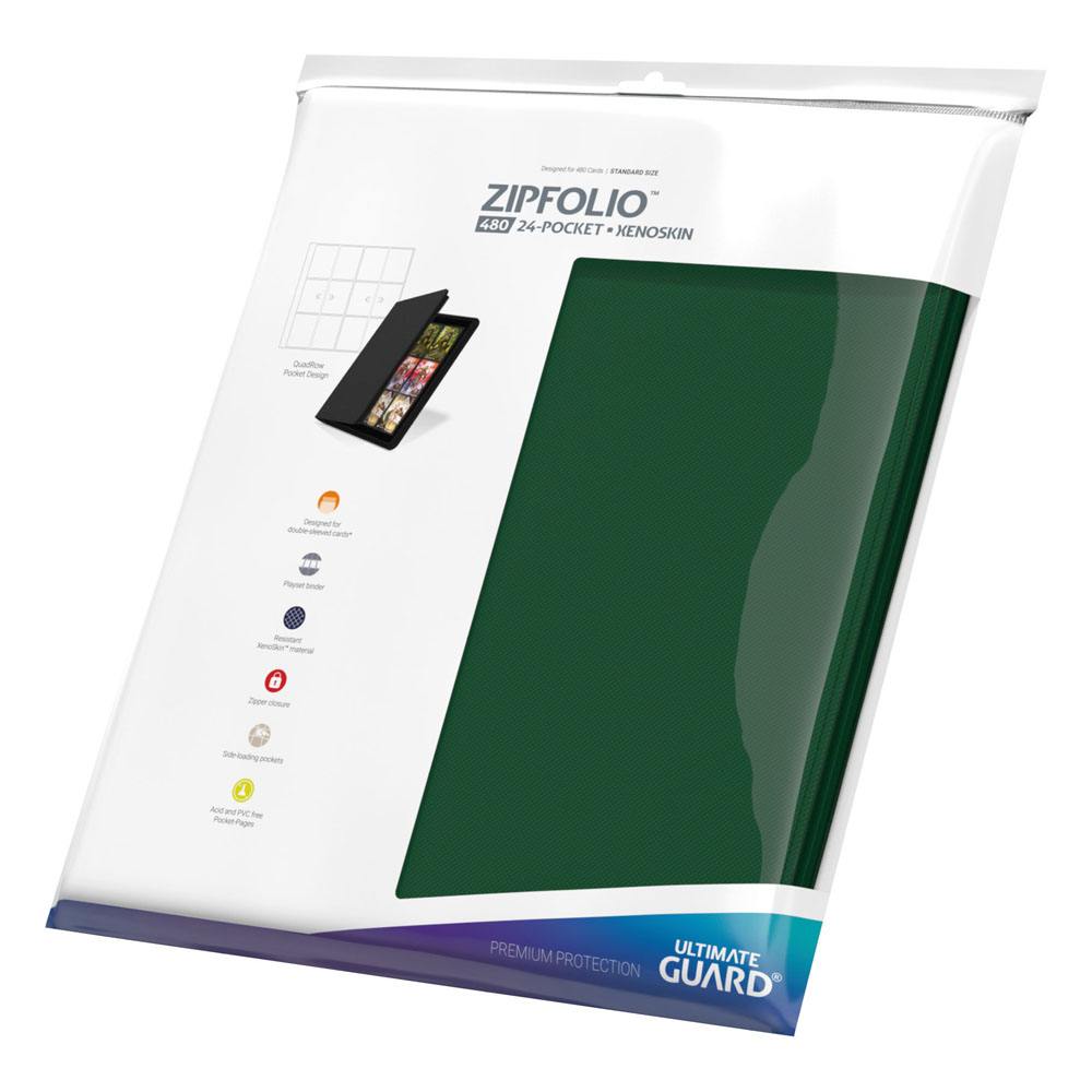 Ultimate Guard 12-Pocket QuadRow ZipFolio XenoSkin Grün