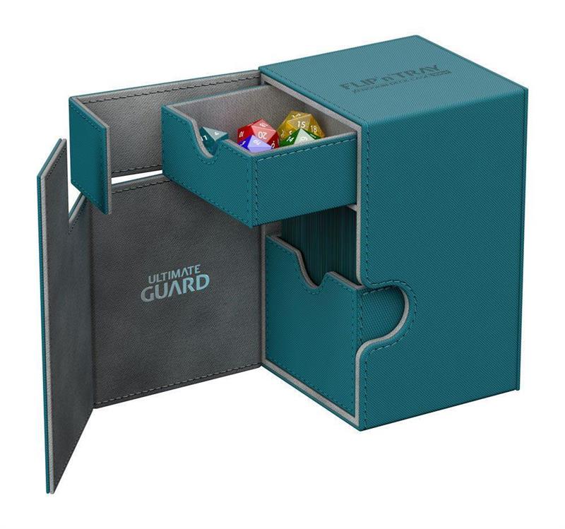 Ultimate Guard Flip´n´Tray Deck Case 100+ Standardgröße XenoSkin Petrolblau