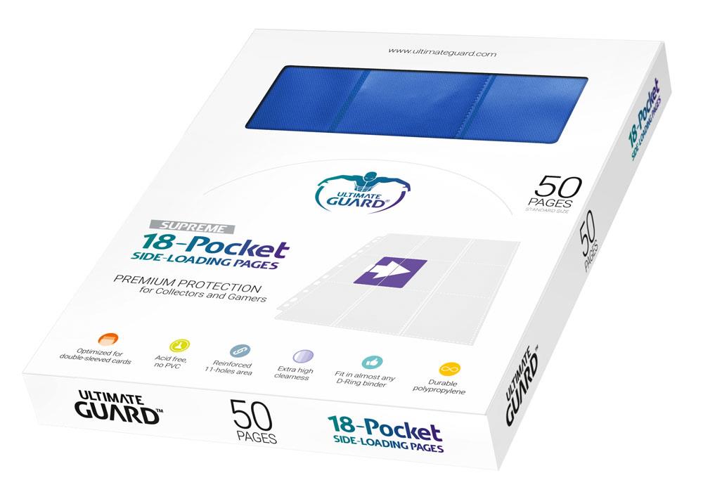 Ultimate Guard 18-Pocket Pages Side-Loading Blau (50)