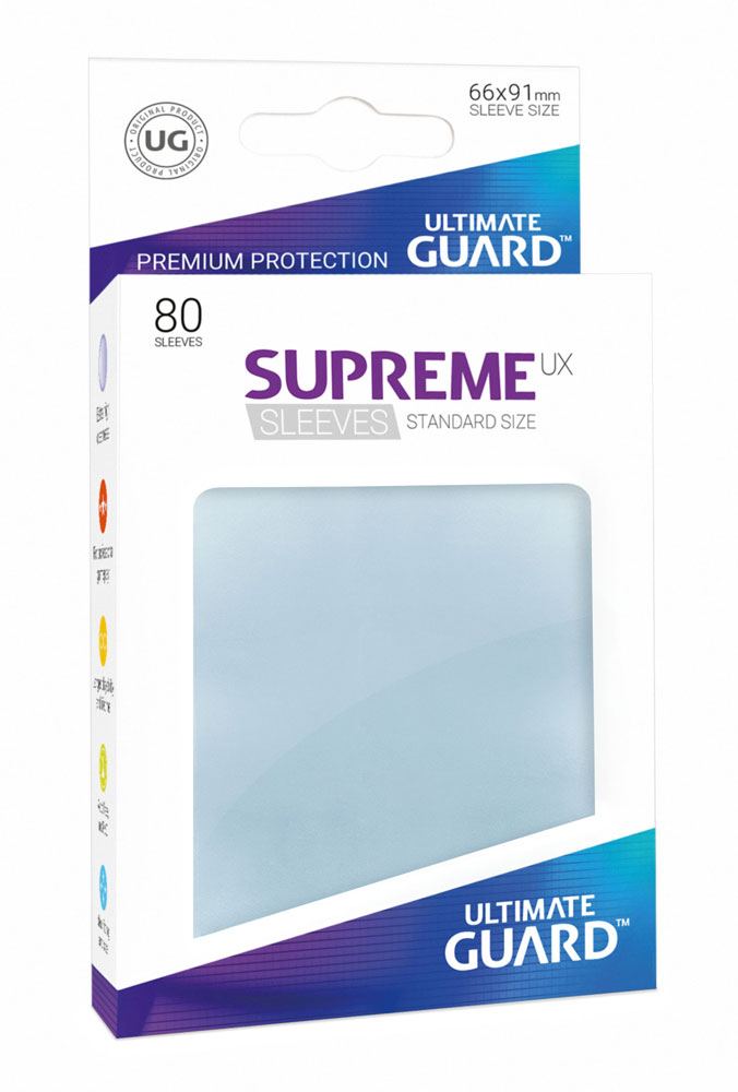 Ultimate Guard Supreme UX Sleeves Standardgröße Transparent (80)