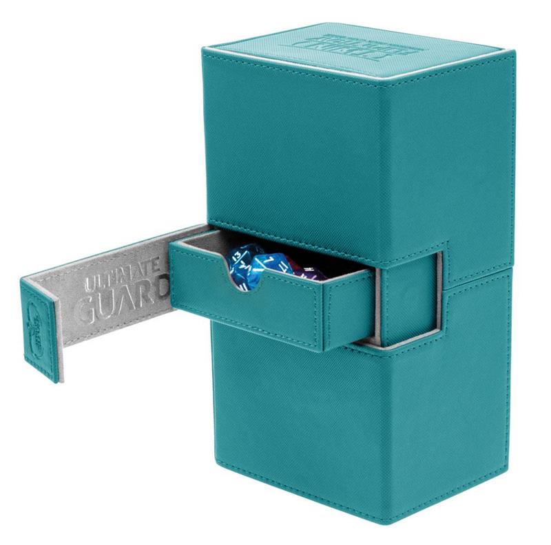 Ultimate Guard Twin Flip´n´Tray Deck Case 160+ Standardgröße XenoSkin™ Petrol Blue