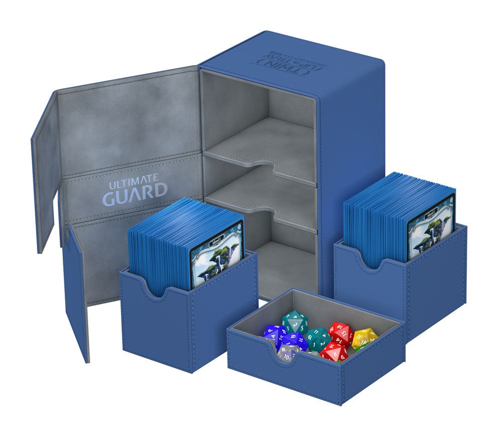 Ultimate Guard Twin Flip´n´Tray Deck Case 160+ Standardgröße XenoSkin Blau