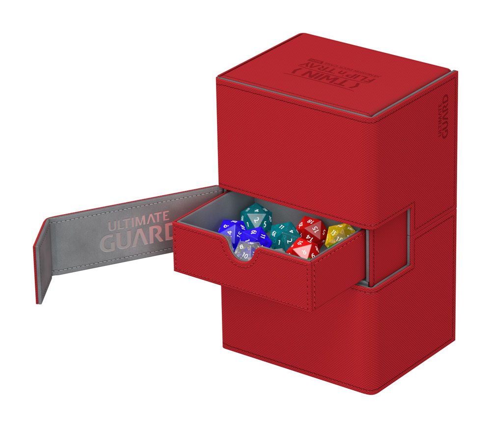 Ultimate Guard Twin Flip´n´Tray Deck Case 160+ Standardgröße XenoSkin™ Rot