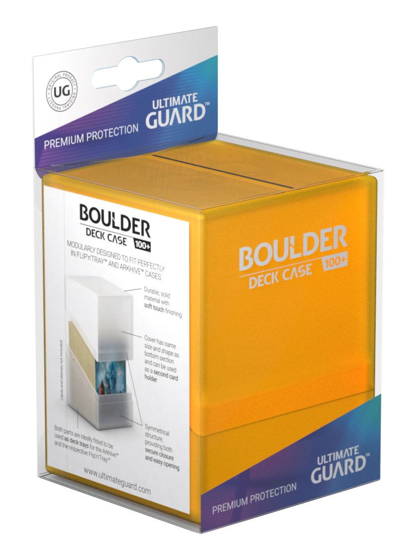 Ultimate Guard Boulder Deck Case 100+ Standard Size Amber