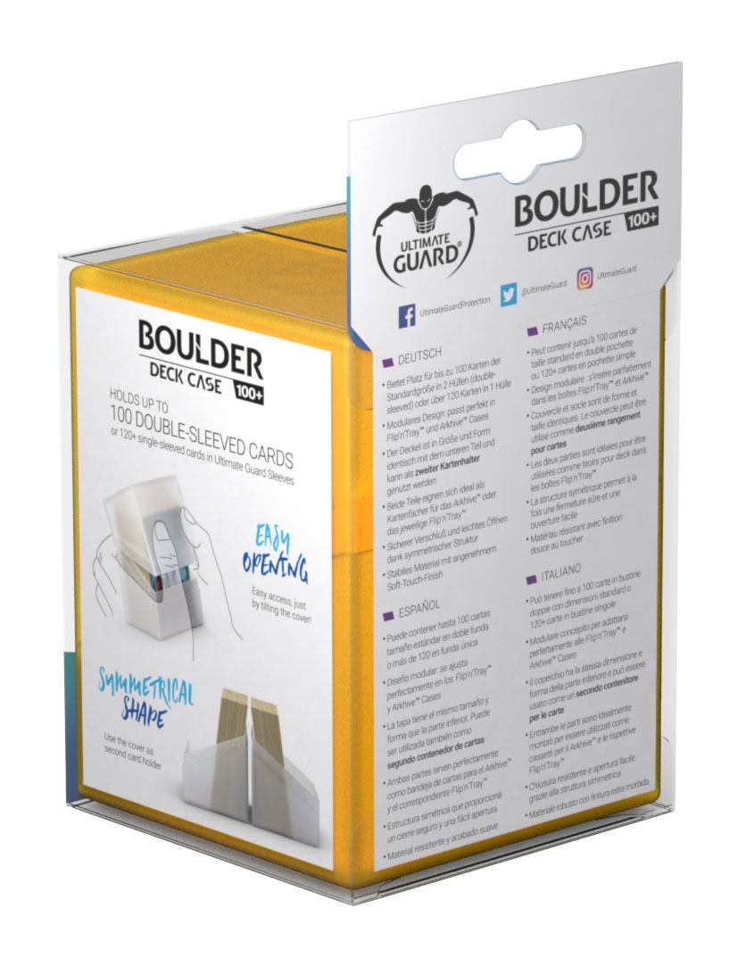 Ultimate Guard Boulder Deck Case 100+ Standard Size Amber