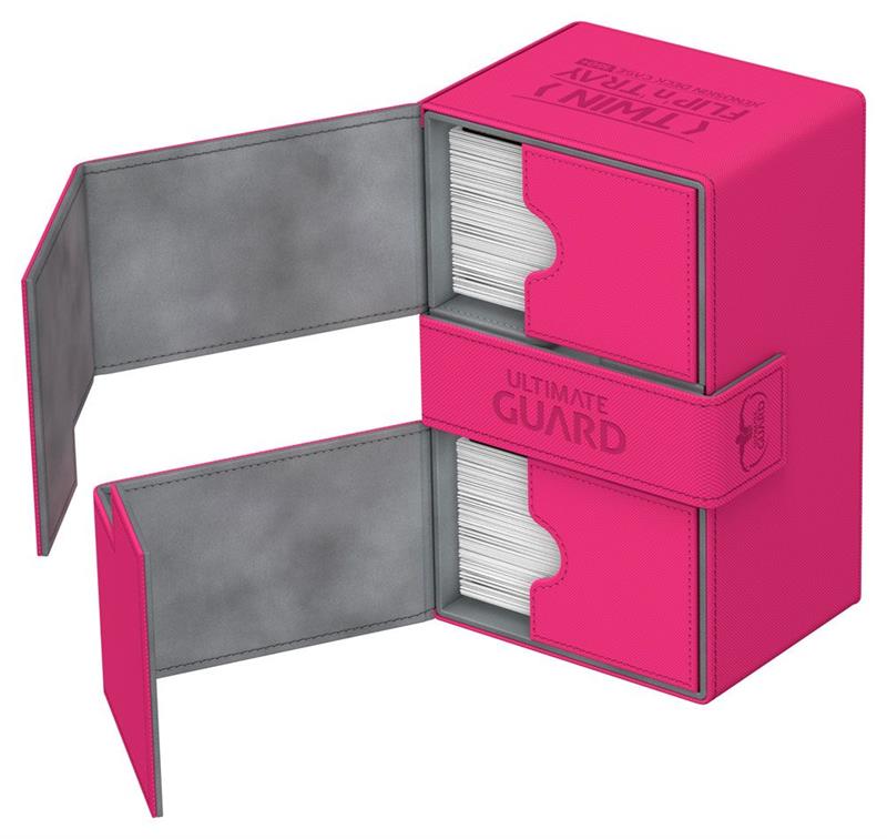 Ultimate Guard Twin Flip´n´Tray Deck Case 160+ Standard Size XenoSkin™ Pink