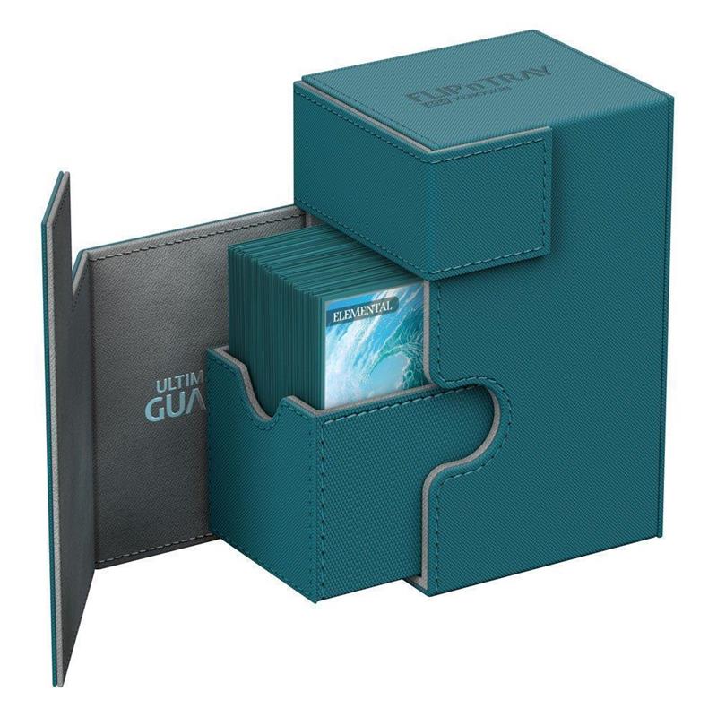 Ultimate Guard Flip´n´Tray Deck Case 80+ Standard Size XenoSkin Petrol Blue