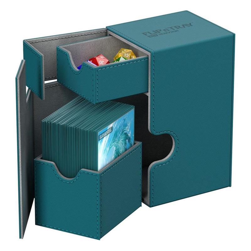 Ultimate Guard Flip´n´Tray Deck Case 80+ Standard Size XenoSkin Petrol Blue